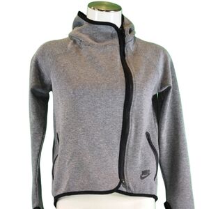 Nike Heather Gray Hoodie with Black Trim